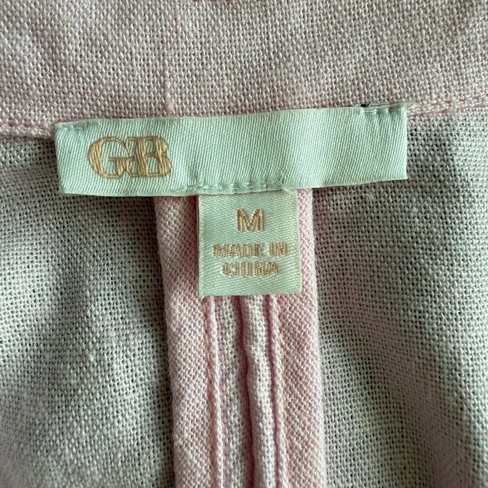 Gianni Bini Pink Linen Blazer and Skirt